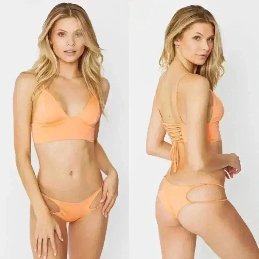 Frankie's Bikinis Lala Bikini Bottoms Sunrise‎